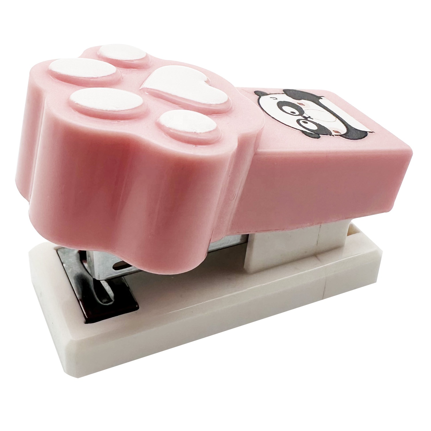 Multi-purpose Stationery pink Kids Animal Cat Claws Mini-stapler No.10 Staples Plastic Promotional Cartoon Mini Office Stapler
